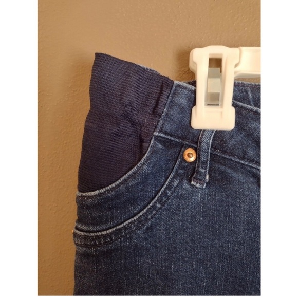 GAP Maternity True Skinny 28 / 6 L Long Women's Elastic Adjustable Waist Jeans - Picture 2 of 5
